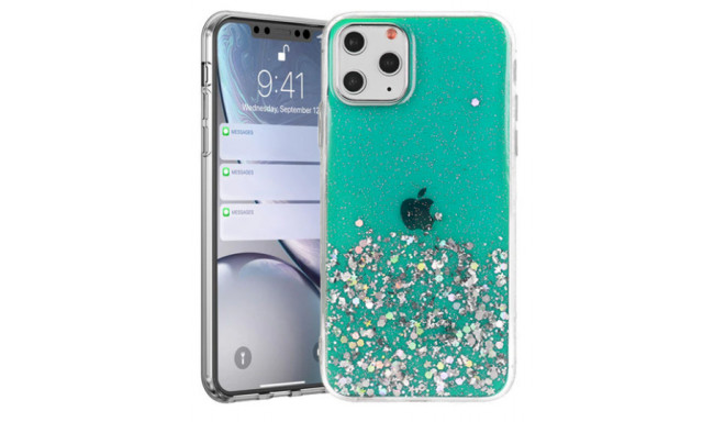 Fusion glue glitter silikoonist ümbris jaoks Apple iPhone 13 roheline