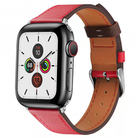 Кожаный ремешок Fusion для Apple Watch 38|40 мм красный