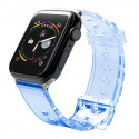 Fusion Light silikoonist kellarihm Apple Watchile 38mm / 40mm / 41mm sinine