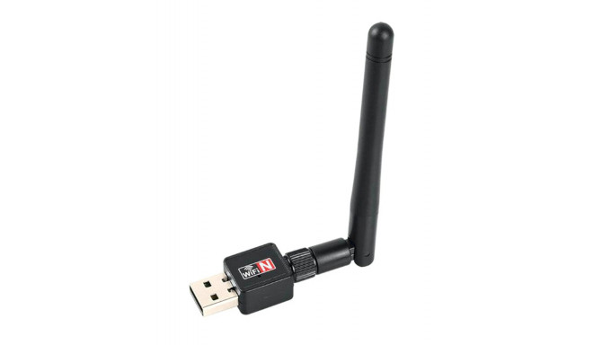 Fusion wireless Wi-Fi adapter with antenna (2.4GHz | USB 2.0, Wireless, 600 Mbps, IEEE 802.11b|g|n)