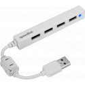 Speedlink USB hub Snappy Slim 4-port USB 2.0 Passive, white (SL-140000-WE)
