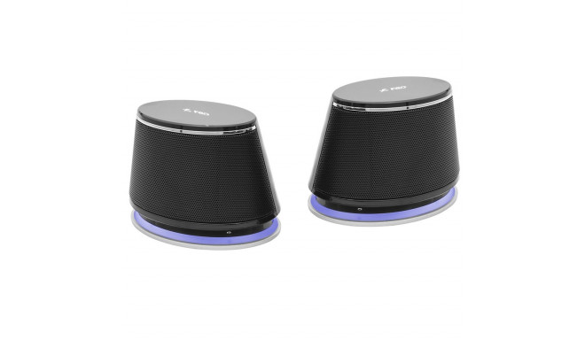 Multimedia - Speaker F&D V620 Plus Black 4w(2w*2), 1.5'' full range Neodymium driver, With bottom ra