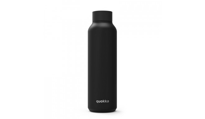 Quokka Solid - Butelka termiczna ze stali nierdzewnej 630 ml (Jet Black)