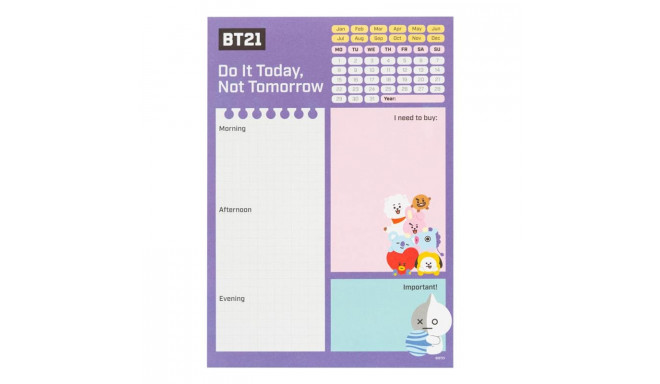 LINE FRIENDS BT21 - Planner dzienny A5