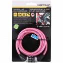 Dunlop - Bicycle Lock with Combination (Pink)