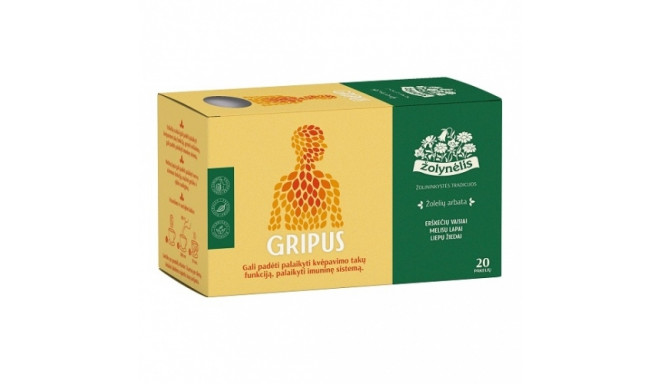 Žolynėlis herbal tea Gripus, 30g (1,5x 20)