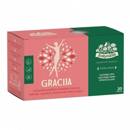 Žolynėlis herbal tea Gracija, 30g (1,5x 20)