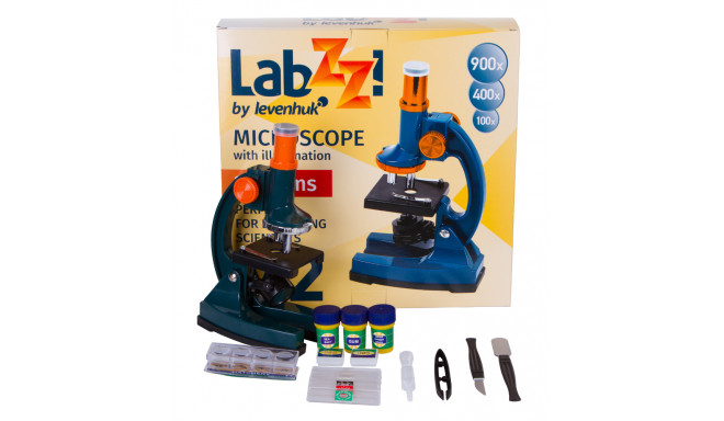 Microscope for children with experiment kit Levenhuk LabZZ M2 Microscope 100x-900x