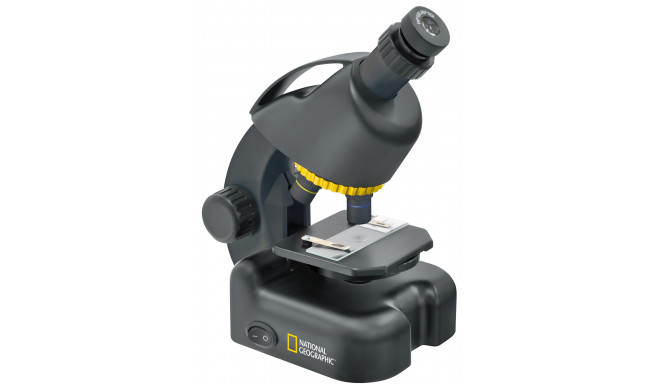 Mikroskops National Geographic 40x -640x ar eksperimenta komplektu un viedtālruņa adapteri