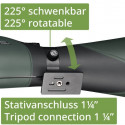 BRESSER Pirsch 20-60x80 Spotting Scope Gen. II with DeLuxe 10:1 Focus