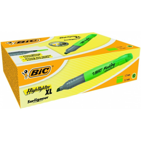 Textmarker BIC, 1.7-5.1 mm, Chisel tip, Green 1212-010 1 pcs.