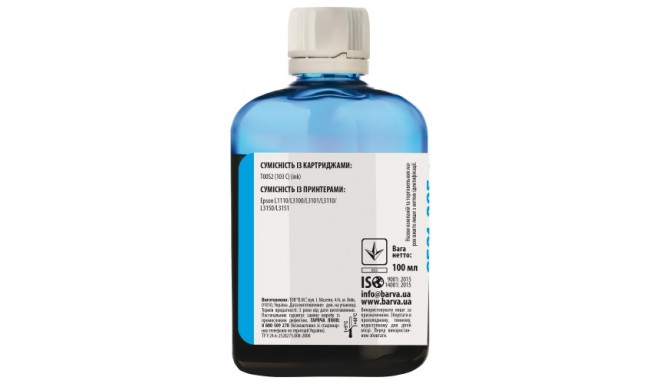 Compatible Barva Epson 103 C (C13T00S24A) (E103-691-1K) 100 ml Ink Cartridge, Cyan