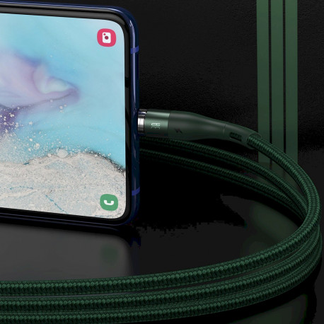 Магнитный кабель USB - Micro USB Baseus Zinc 2.1A 1m (зеленый)