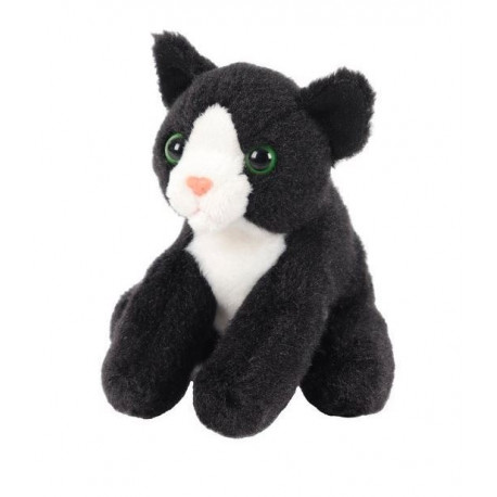 Black sitting cat 13 cm