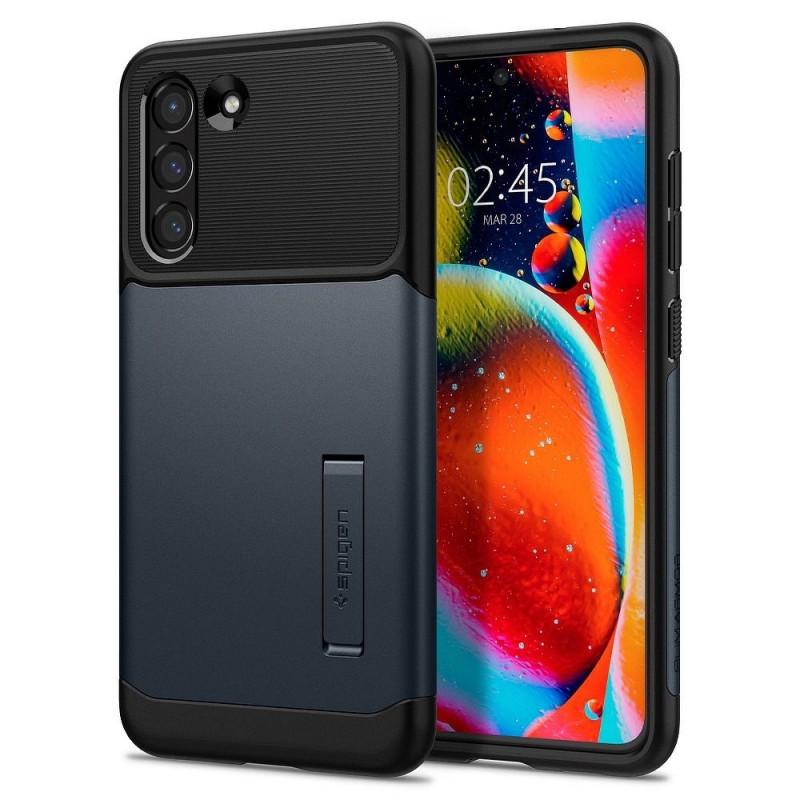 Spigen case Slim Armor Samsung Galaxy S21 FE, metal slate