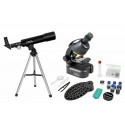 COMPACT TELESCOPE AND MICROSCOPE SET