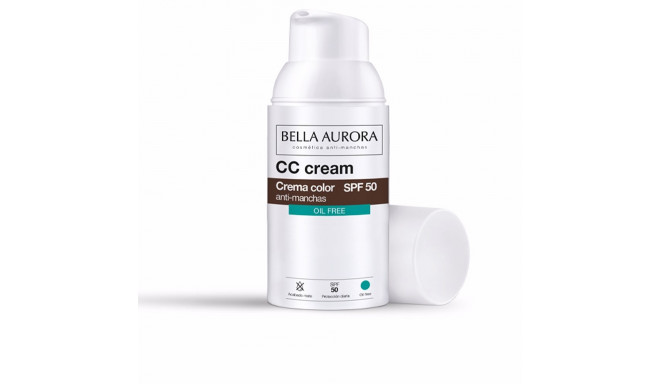 BELLA AURORA CC CREAM anti-manchas oil free SPF50 30 ml