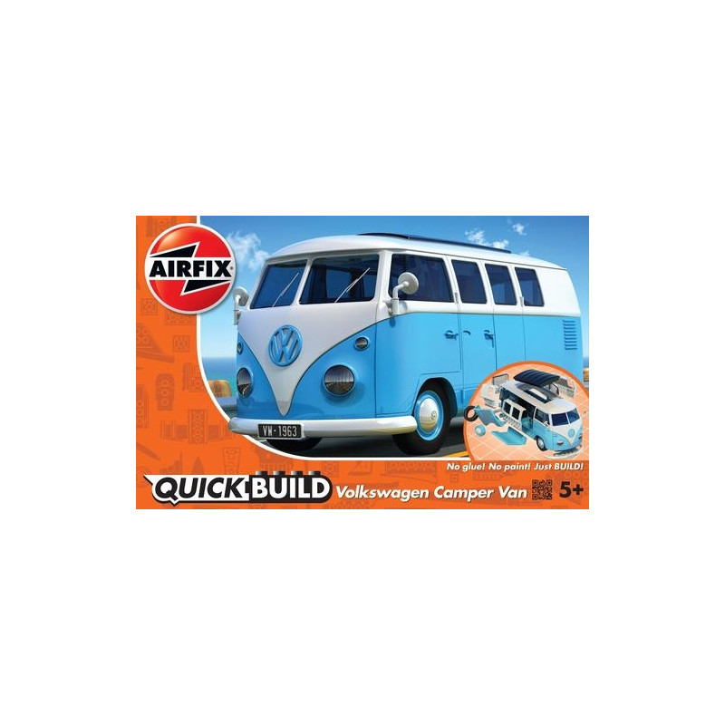 Airfix Quick Build VW Camper Van blue Model kits Photopoint.lv
