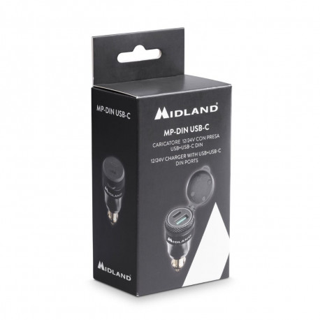MidlandMP-DIN-USB-C toiteadapter 12/24V USB+USB-C