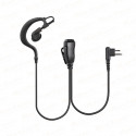 EM- 2027/I2 G-shape earpiece with lapel PTT for Icom 2pin connector