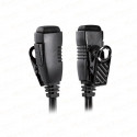 EM- 2027/H4 G shape earpiece with lapel PTT for Hytera Multi-pin connector