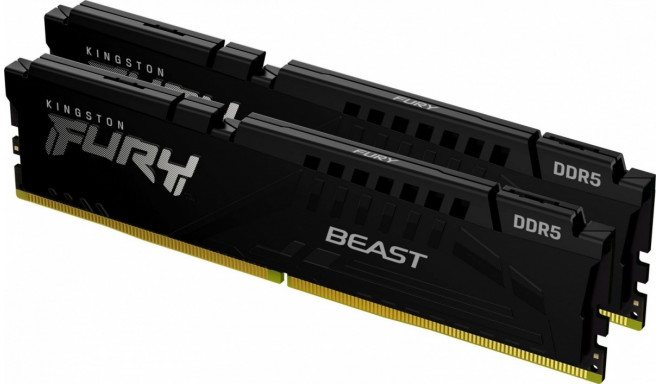 Memory DDR5 Fury Beast 16GB(2* 8GB)/5200 CL40 black