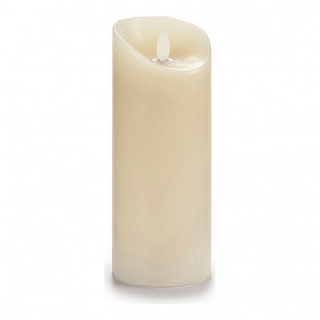 LED Candle Cream Plastic Wax 10 x 21,5 x 10 cm