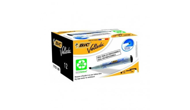 Whiteboard Marker BIC Velleda, 3.7-5.5 mm Chisel tip, black 1 pcs.