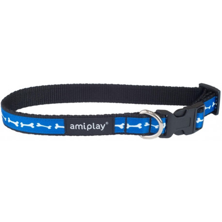 ADJUSTABLE COLLAR JOY M BLUE BONES