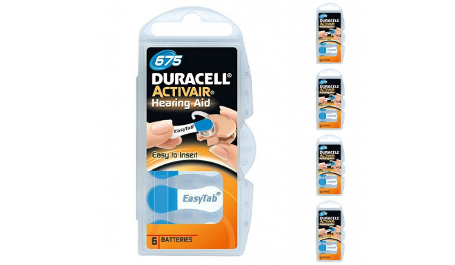 Duracell PR44 | V675AT | DA675 | Tsinkõhu 1,45V kuuldeaparaadi aku (6 tk)