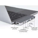 Caruba Duo Hub voor USB C Grijs