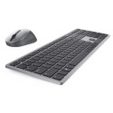 DELL KM7321W keyboard RF Wireless + Bluetooth QWERTZ Czech, Slovakian Grey, Titanium