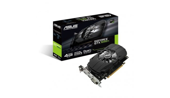 Asus videokaart PH-GTX1050TI-4G NVIDIA GeForce GTX 1050 Ti 4 GB GDDR5