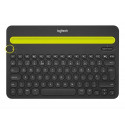 Logitech Bluetooth® Multi-Device K480 keyboard QWERTY US International Black, Lime