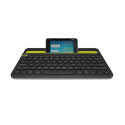 Logitech Bluetooth® Multi-Device K480 keyboard QWERTY US International Black, Lime