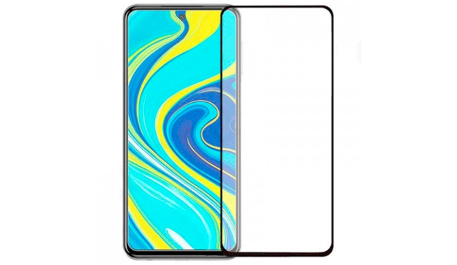 Fusion Full Glue 5D karastatud klaas, kaetud raamiga Xiaomi Redmi Note 9S Black
