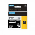 DYMO Rhino Polüestri Lint tugevalt kleepuv 12mm x 5.5m / must läbipaistval (622289)