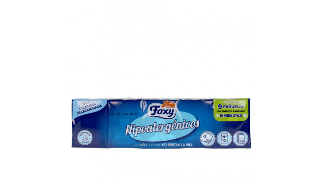 FOXY HIPOALERGENICOS pañuelos 10 x 9 u