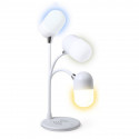 LED lamp bluetooth kõlari ja juhtmevaba laadijaga Valge 146268 (Valge)