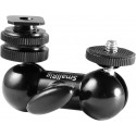 SMALLRIG 1135 MULTI-FUNC DOUBLE BALLHEAD SHOE+1/4"