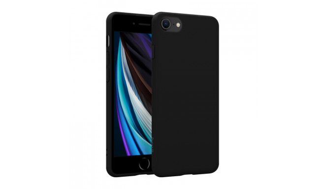 Crong Color Cover - Etui iPhone SE (2022/2020) / 8 / 7 (czarny)