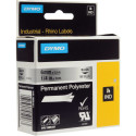 DYMO Rhino Polüestri Lint tugevalt kleepuv 6mm x 5.5m / must metalliseeritul (1805441)