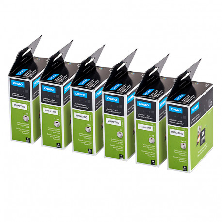 DYMO Etiketės 19 x 51mm / Rinkinys (11355 / S0722550) - 6 vnt.