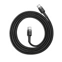 Kabel Baseus Cafule Odolný nylonový kabel USB-C PD / USB-C PD PD2.0 60W 20V 3A QC3.0 1M černo-šedý (