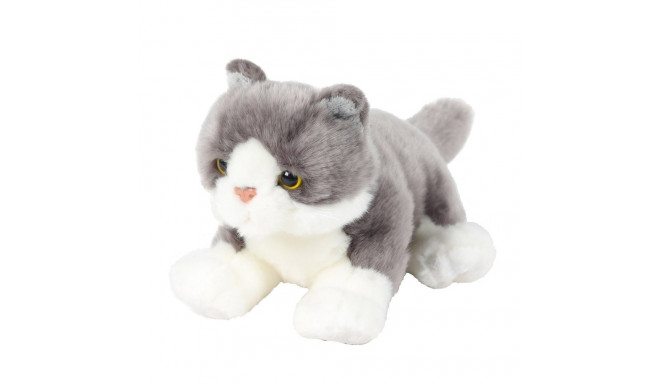  Beppe soft toy Lying cat 30cm, grey
