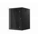 Lanberg WFFA-5615-10B rack cabinet 15U Wall mounted rack Black