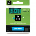 DYMO D1 Lint 12mm x 7m / must rohelisel (45019 / S0720590)