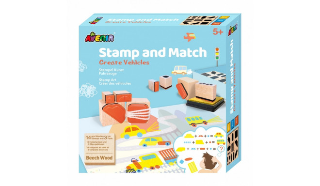 Avenir Stamp and Match - Vehicles