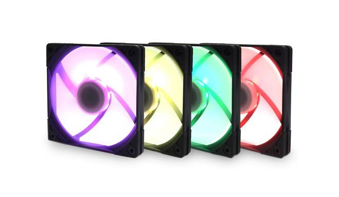 Scythe Kaze Flex 120 Slim PWM RGB Computer case Fan 12 cm Black, White