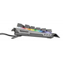 Trust GXT 877 Scarr keyboard USB German Black, Metallic